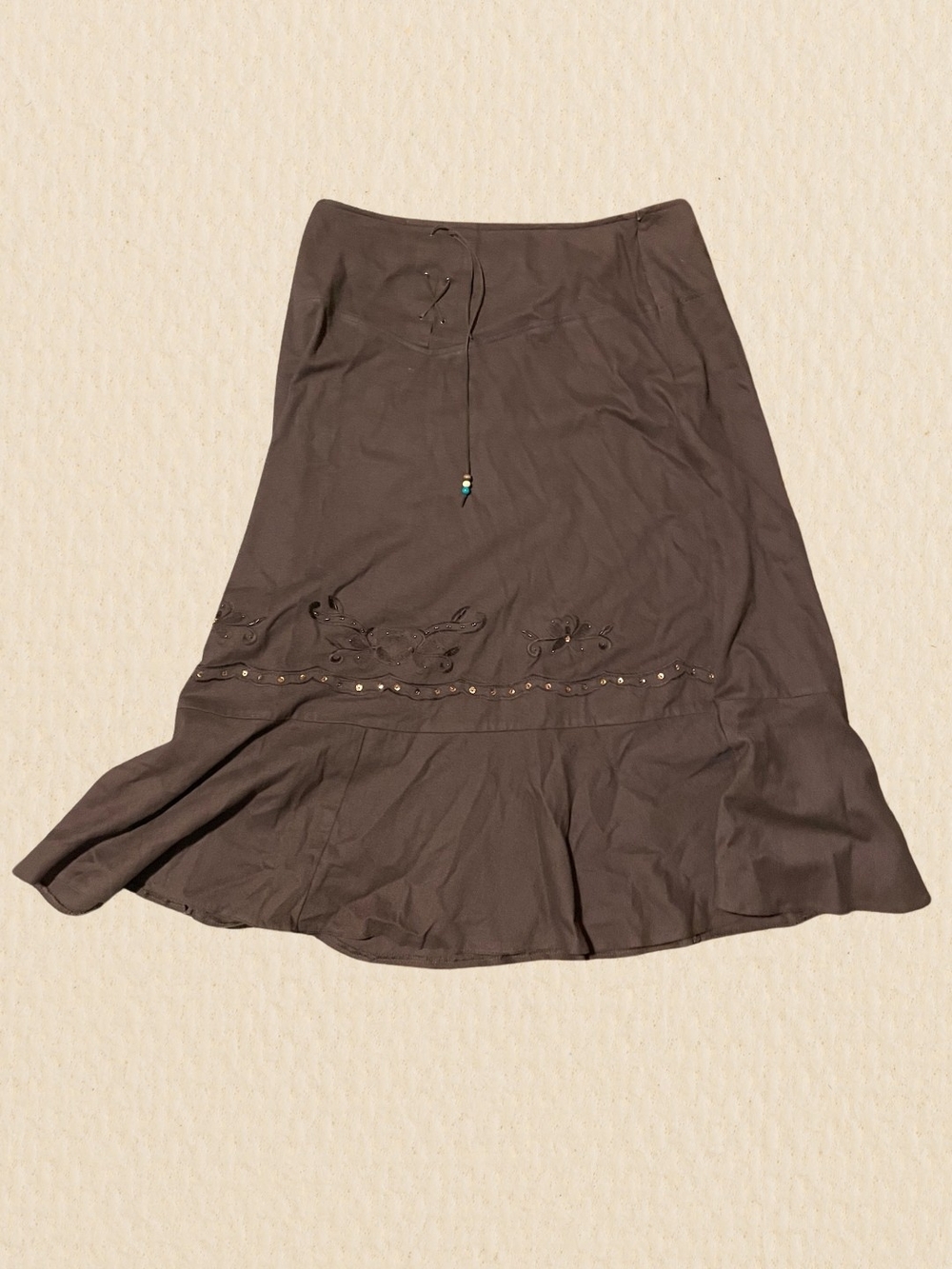 Vintage Boho Y2K A-Line Skirt